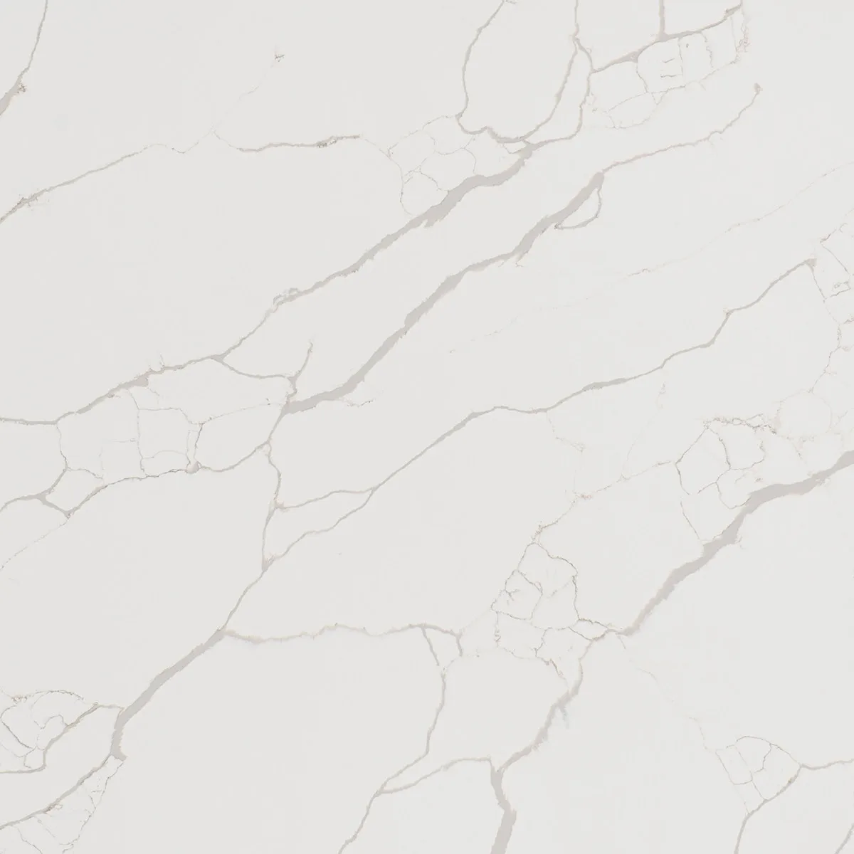 Avant Calacatta Venato white quartz worktop, polished, 20 mm