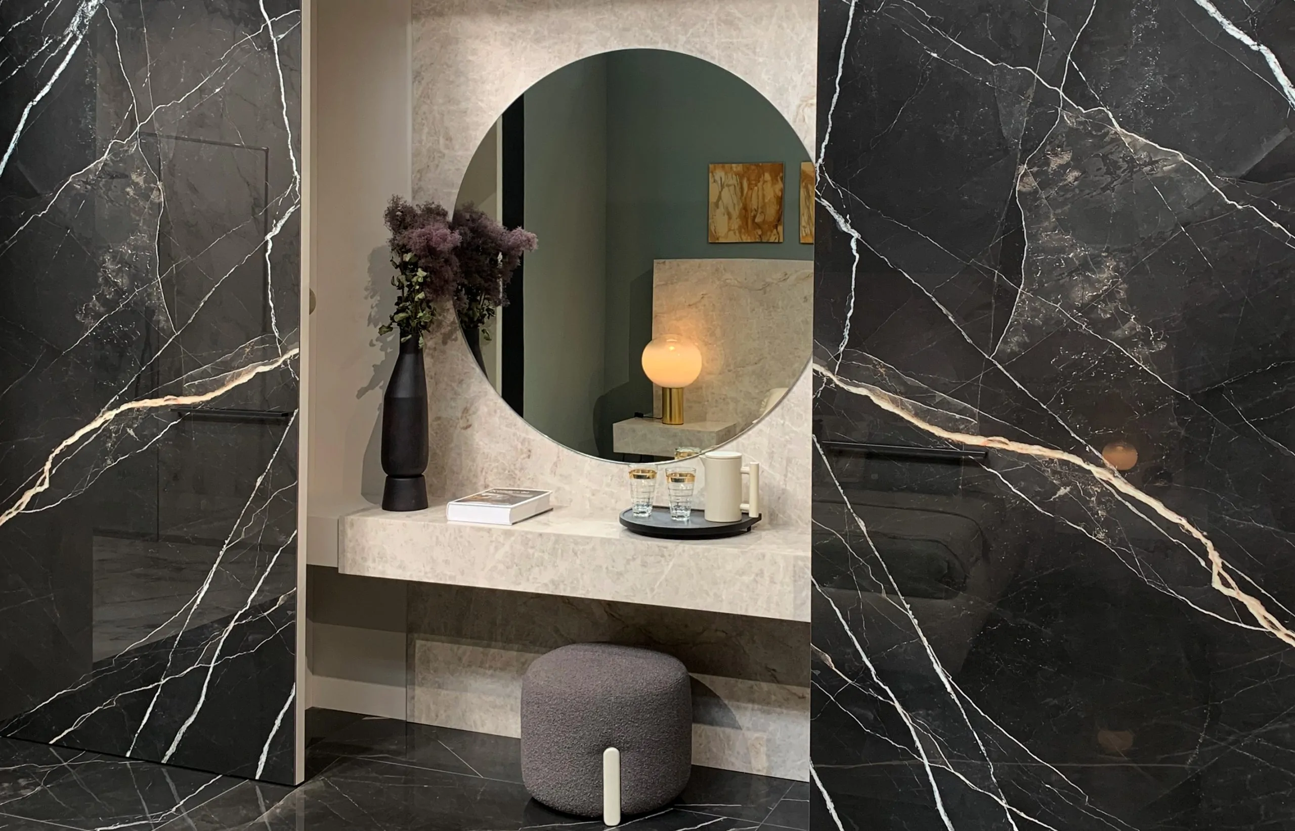 Marazzi Calacatta Black — keraamika töötasapind