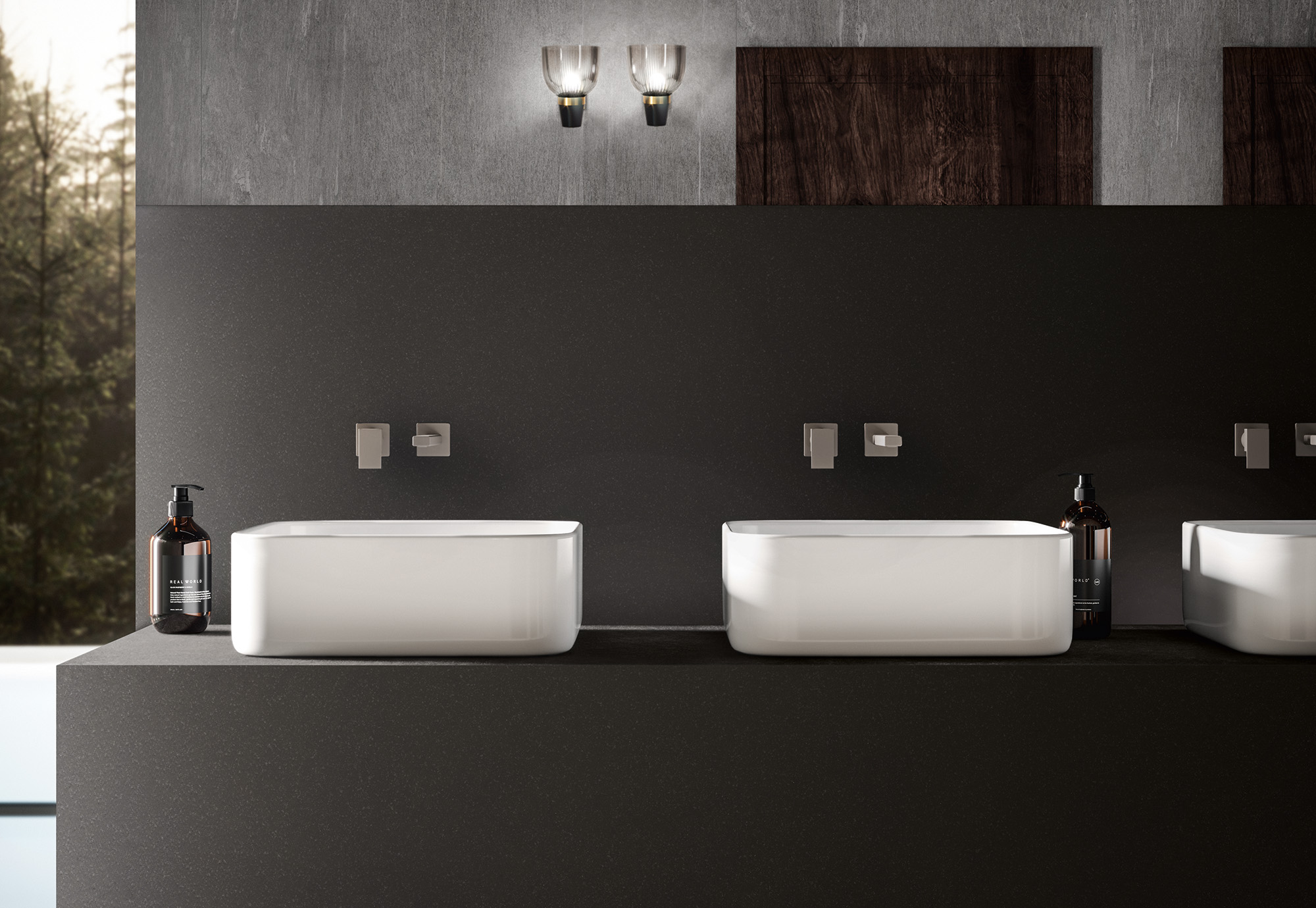 Marazzi Granito Black — keraamika töötasapind
