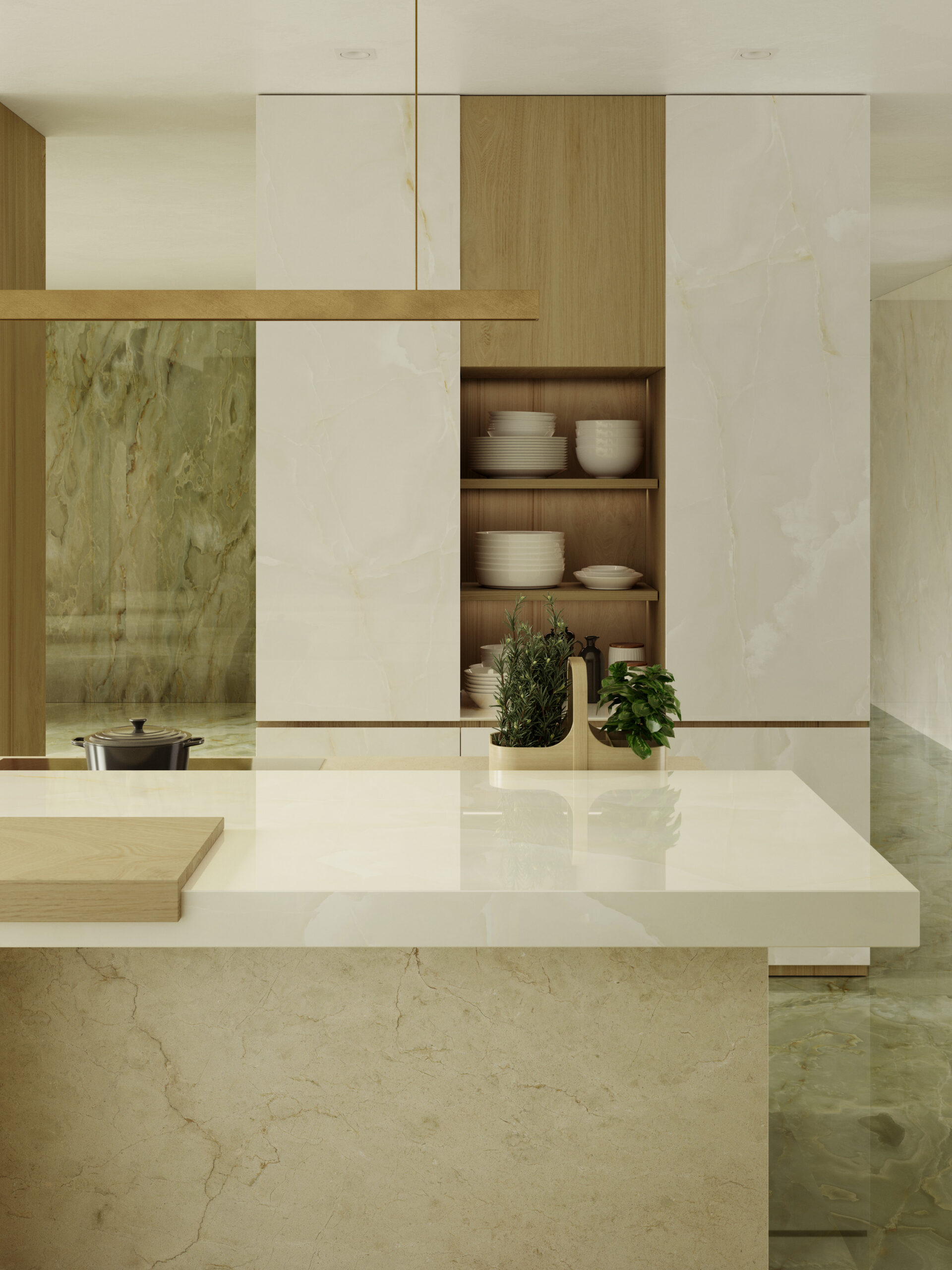 Marazzi Onice Avorio — keraamika töötasapind