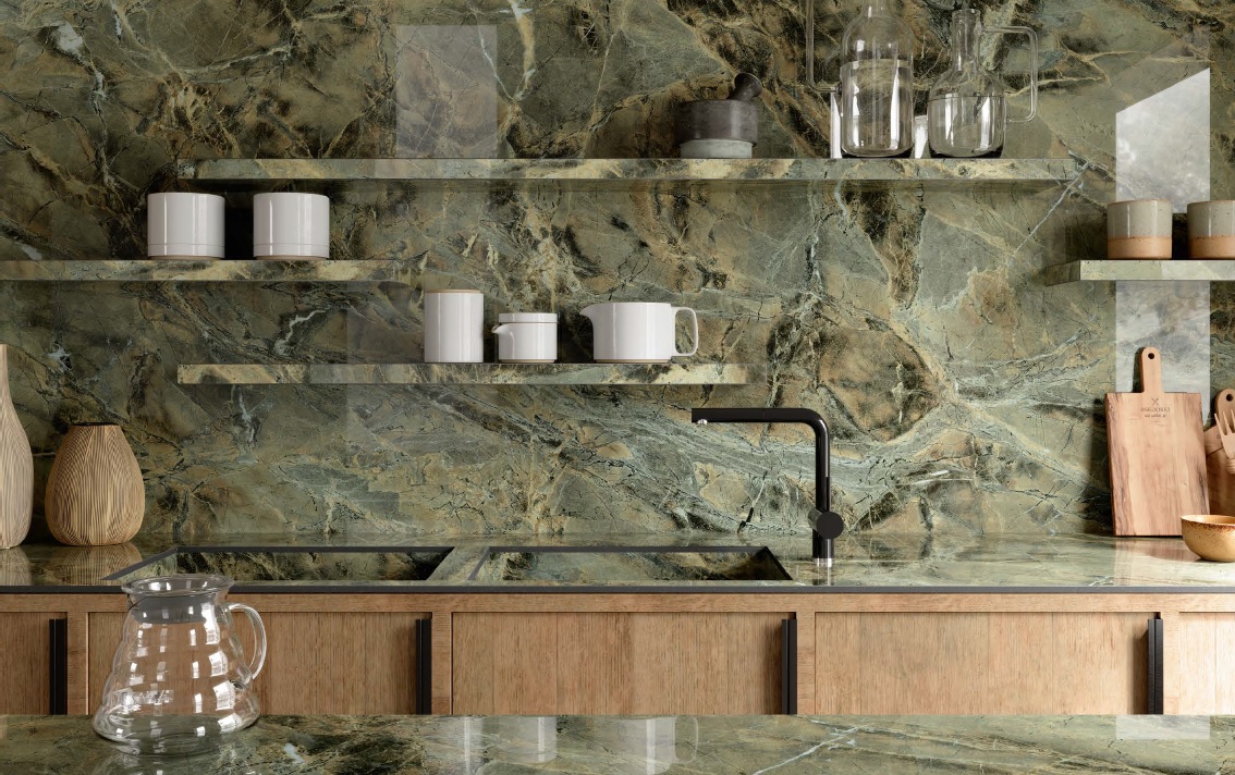 Marazzi Verde Borgogna — keraamika töötasapind