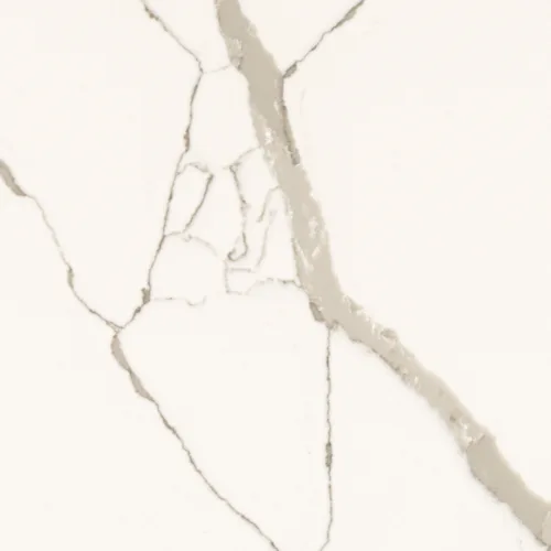 Technistone Crystal Calacatta Silva — kvartsist töötasapind, poleeritud pind